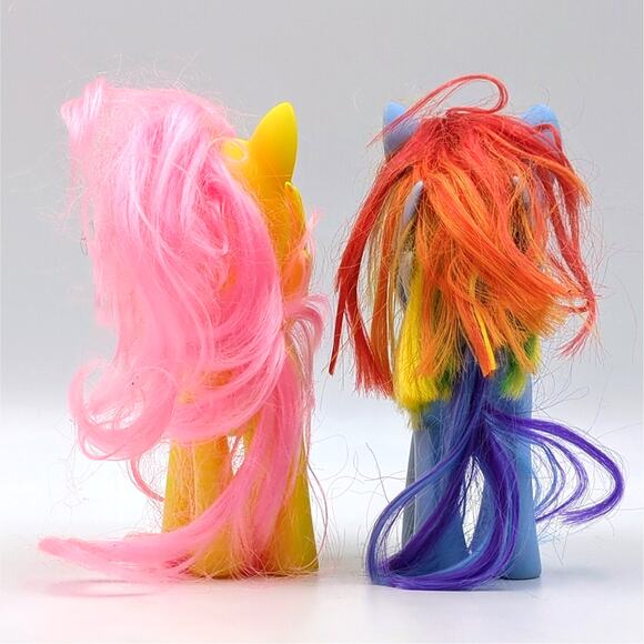 MLP My Little Pony G4 Fluttershy Rainbow Dash 2016 Hasbro 6” Blue Yellow Ponies - Picture 5 of 7